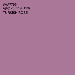 #AA7799 - Turkish Rose Color Image